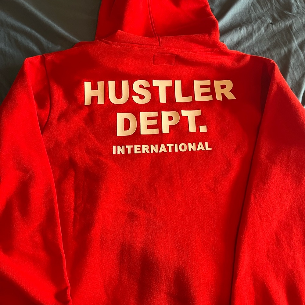 Hustler Dept. International Red Graphic Hoodie